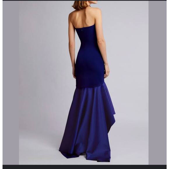 STUNNING RTR Solace London Navy Kerama Strapless Hi-Low Cocktail Dress Size 6 - Picture 2 of 7